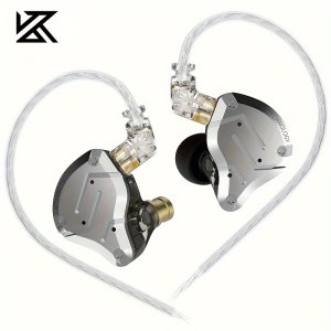 KZ ZS10 Pro 이어폰, 4BA 1DD 메탈 이어팁, HiFi 베이스 IEM, 탈착식 2핀 C 케이블 0.75mm 스포츠 K-Song