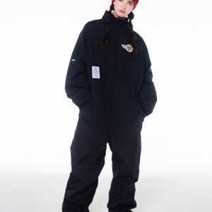 [돌아우터웨어] 2425 볼칸 보드복 워크 점프슈트 블랙 남녀공용 4DJ0902BK