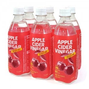 클룹 애사비소다 애플 사이다 비니거 타트체리 500ml 6개 사과초모식초 제로소다 탄산음료
