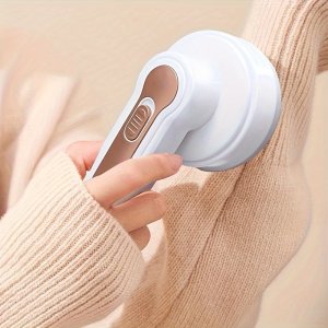 BALASHOV 휴대용 전기 린트 제거기 - USB 충전식, 소형 & 가벼운 옷, 가구 및 카펫용 섬유 면도기 - 청소 브러시 포함