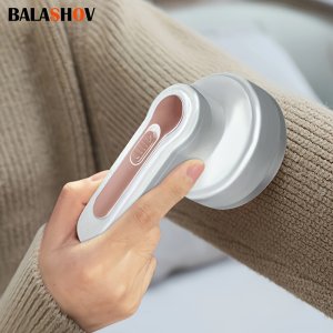BALASHOV 휴대용 전기 린트 제거기 - USB 충전식, 소형 & 가벼운 옷, 가구 및 카펫용 섬유 면도기 - 청소 브러시 포함