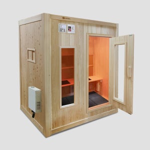 친환경편백아트 편백 양자히터 숯 건식 2인(소) 온수 홈 사우나 / 의자형 P926