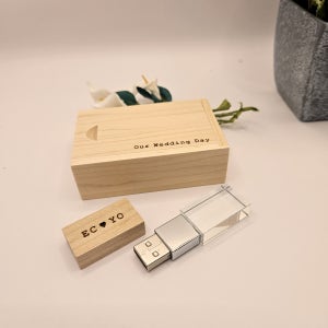🔸️무료각인🔸️하드메이플 크리스탈 usb 64G, 그루나무공방