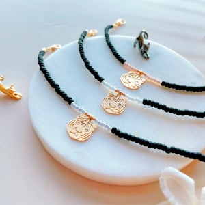 사춘기 호랑이 매트 비즈 팔찌 🐯 호랑이띠 모여라, 유려한