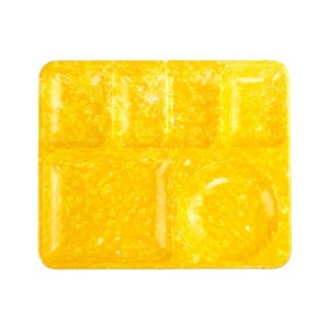 포장마차 감성 4찬 식판 6구 (옐로우)