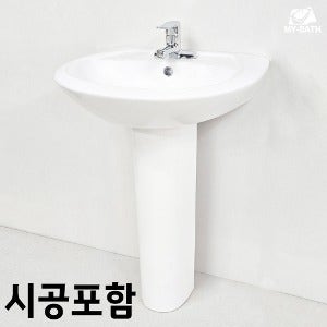 시공 포함 [크린스 302 3홀 긴다리 세면대] 일산서구 가좌동 덕이동 대화동 송포동 일산동 주엽동 탄현동 가성비 저렴이 세면기 욕실 화장실 상가