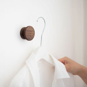 꼭꼬핀 벽걸이 후크 원형 소품걸이 원목, 상상이상 목공예 공방
