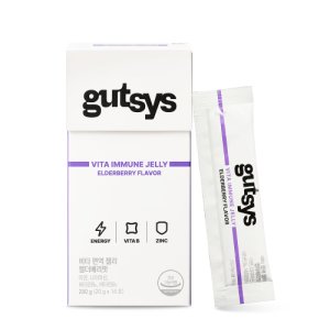 대상웰라이프 gutsys 비타 면역 젤리 (20 gX14포) /14일분 면역기능성 젤리 엘더베리맛