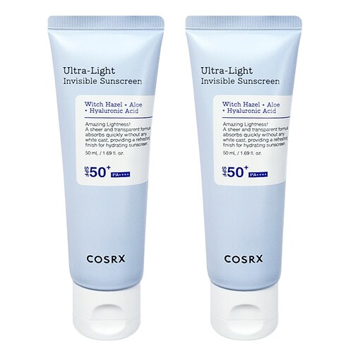 코스알엑스 울트라 라이트 인비저블 선스크린 썬크림 50ml SPF50+ 2개