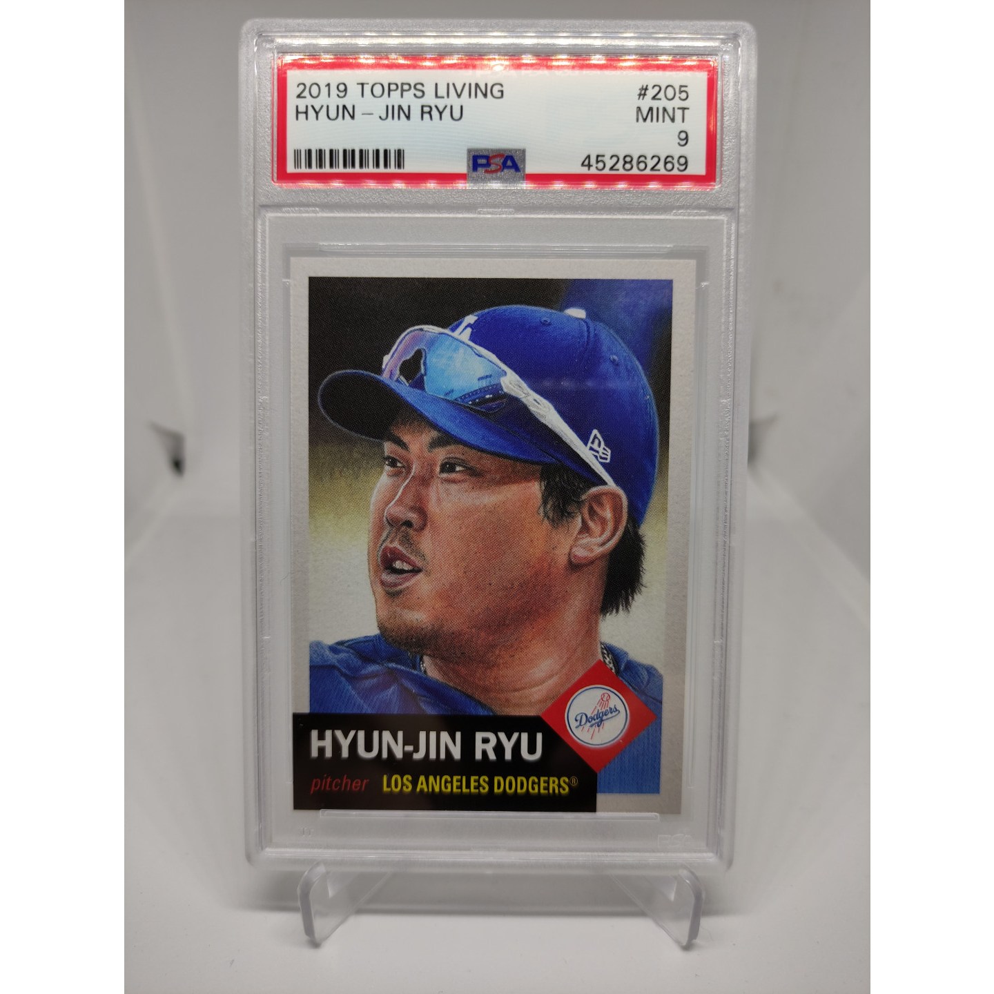 2019 Topps Living Set Hyun-Jin 류현진 PSA9등급 MLB 카드