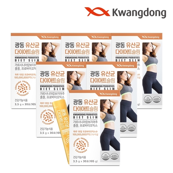 광동 유산균 다이어트 30포 6박스 / 모유유래 유산균 가르시니아  105g  6개