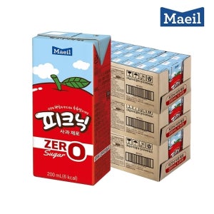 매일 피크닉제로 사과 200ml 72팩