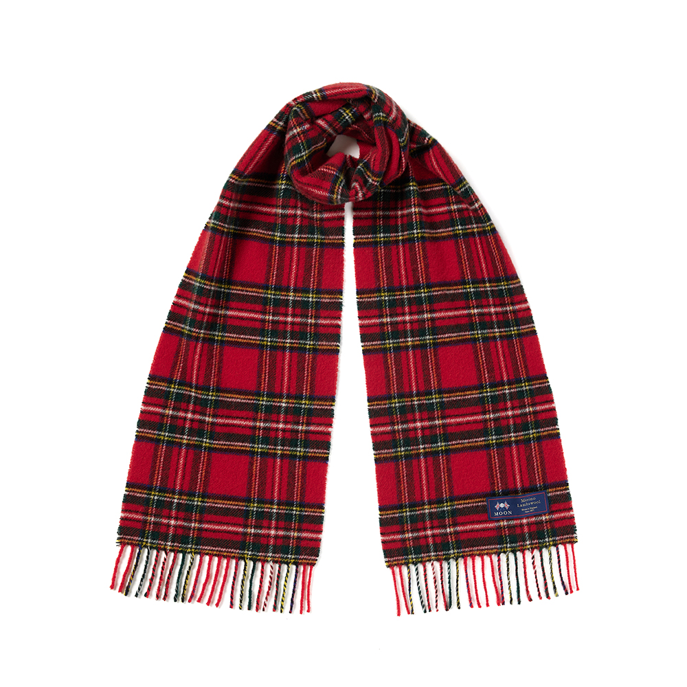 아브라함문 메리노울 머플러 - 로얄 스튜어트