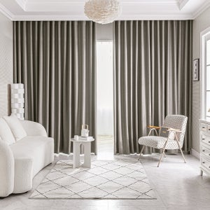 지나송 형상기억 아일렛형 암막커튼(커튼봉 포함) 대형