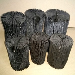 강원참숯 백탄 B급 원형 통숯 1kg [길이 12cm~20cm] 국내산 - 공기정화, 가습, 습기제거, 새집증후군