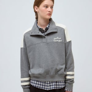 [드파운드] color block sweatshirt - melange gray EP8JXX00381