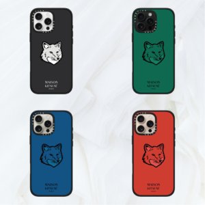 케이스티파이 맥세이프 아이폰 16 15 14 13 임팩트 케이스 2024 메종키츠네 콜라보  아이폰15 Pro Max  1 Black