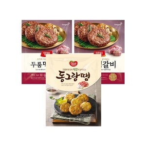 [반찬올인원] 동원 동그랑땡 710g + 양반 두툼 떡갈비 480g x 2봉