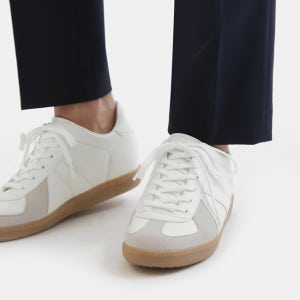 힐탑 HEELTOP 6cm 커플 키높이 독일군 스니커즈 하인츠 화이트 HT4741