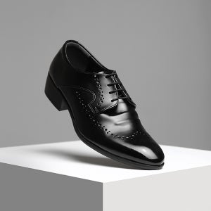 파스코로젠 PASCOROZEN MS1124-BK 4홀 윙팁 정장구두 런던브로그 블랙 MS1124-BK