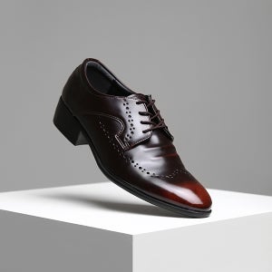 파스코로젠 PASCOROZEN MS1124-BR 4홀 윙팁 정장구두 런던브로그 브라운 MS1124-BR