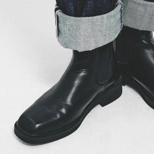 파스코로젠 PASCOROZEN JC5202 스퀘어토 첼시부츠 브록 블랙 JC5202