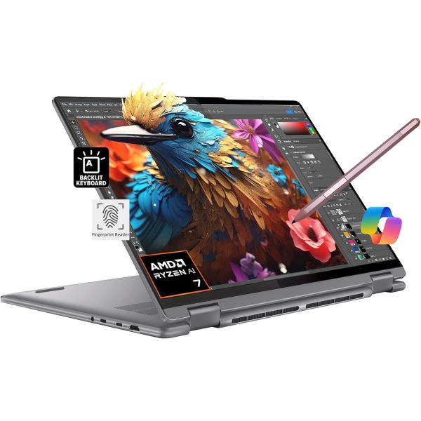Lenovo 레노버 요가 7 7i 2-in-1 비즈니스 노트북 16인치 FHD+ 터치스크린 AMD 라이젠 7735U 인텔 i7-1255U 대체 