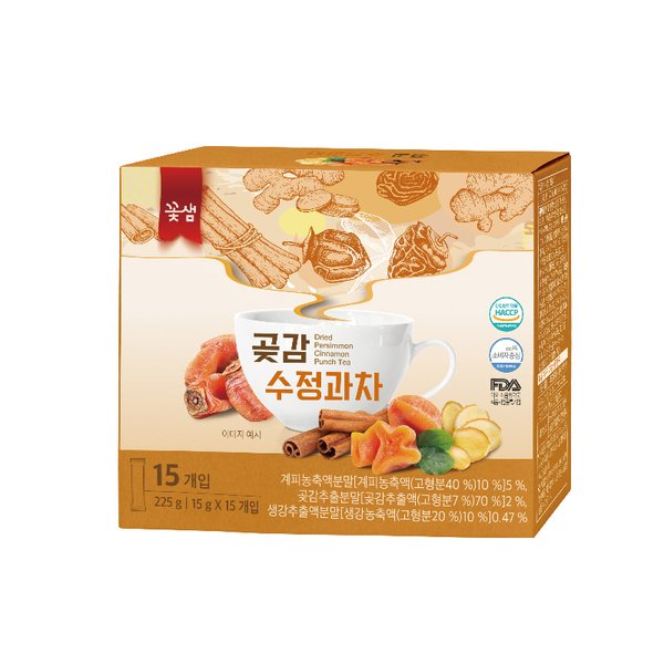 꽃샘 곶감 수정과차