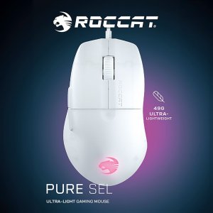 로캣 퓨어 셀 유선 게이밍 마우스 화이트 Pure SEL White