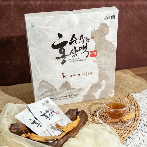<b>나눔</b>푸드 <b>홍삼</b>추출액 100프로 나누미 순수 <b>홍삼</b>액 50ml 30포 선물용<b>홍삼</b>