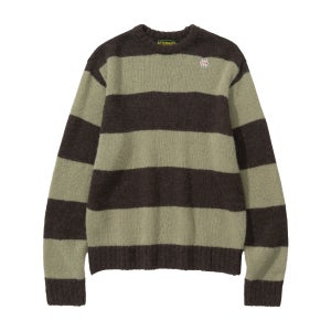 애프터매스 스트라이프 니트 그린 ATM24FASKT02GRE