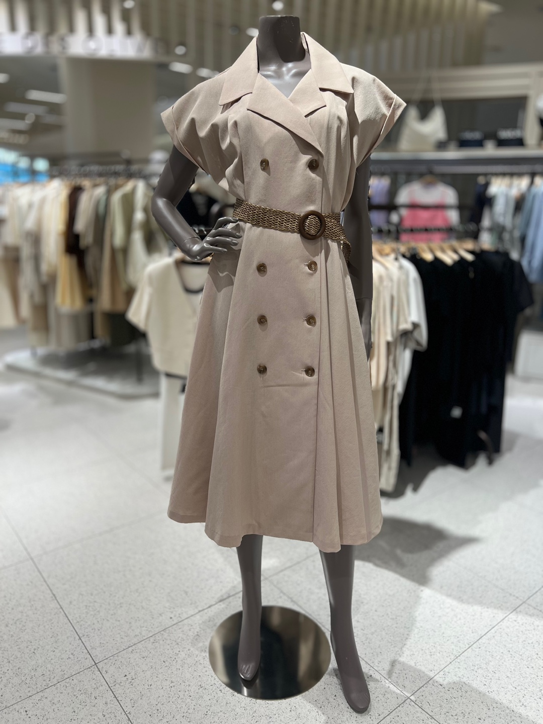 ASSULINE Bamboo Double Breasted Dress 파슨스 피 ASSR4OP02