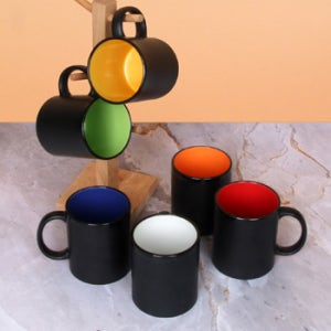 코코머그 무광 블랙라인 인칼라 345ml 11온스