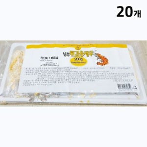 디딤돌 빵가루 새우 튀김 (20g x10미 200g) X20 냉동새우튀김 냉동해물튀김 즉석