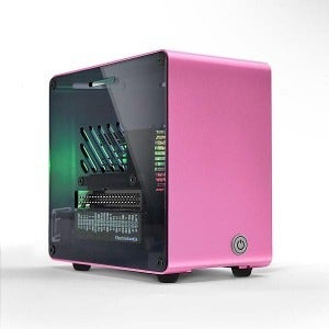 [라즈베리파이5 : 미니 데스크탑 알루미늄 방열 케이스] Pink/Gray Raspberry Pi