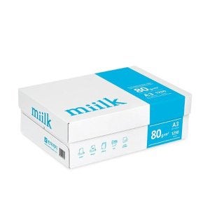 한국제지 밀크 A3 복사용지 A3용지 복사지 80g 1250매 1박스 SAMU(A)