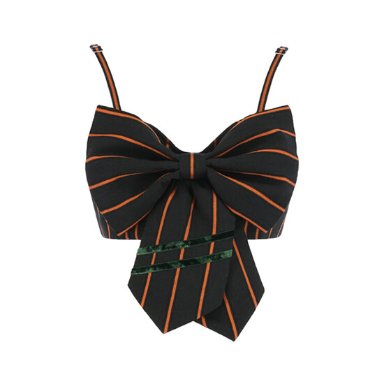 키셰리헤 Ribbon Bustier Top_Green