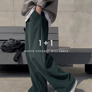 [☃️1+1/포근따듯/5만장돌파] 윈터 골덴 기모 와이드 팬츠