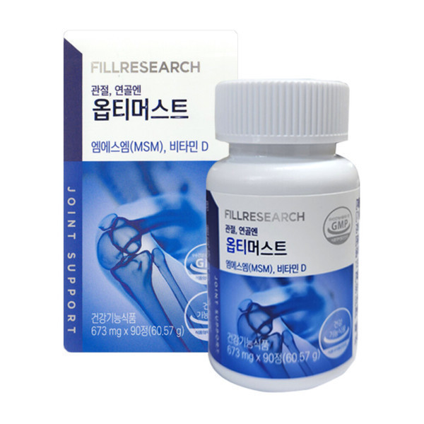 <b>필리서치</b> <b>필리서치</b> 관절 연골엔 옵티머스트 673mg x 90정 1박스 -디카라이프-