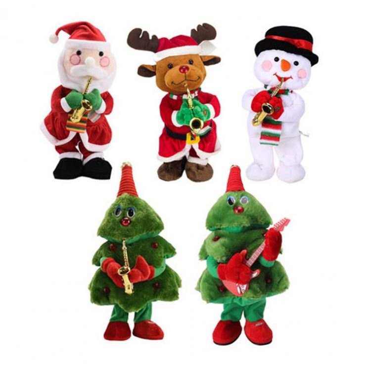 크리스마스 춤추는 인형 캐롤 움직이는 산타 댄싱트리 눈사람 루돌프