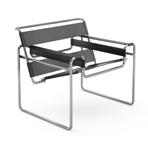 Knoll 바실리 체어 - 가죽 이지 체어 위드 암레스트 8488512946521