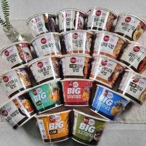 CJ 컵밥 컵반 덮밥 미역국밥 짜장덮밥 스팸마요덮밥 보리비빔밥