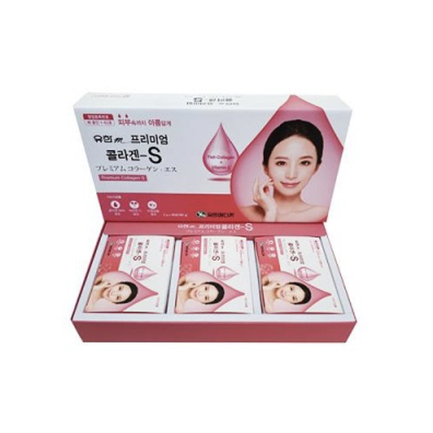 <b>유한메디카</b> 유한m 프리미엄 <b>콜라겐</b>-S 2g x 30포 x 3박스 프랑스산 <b>피쉬콜라겐</b>  3개