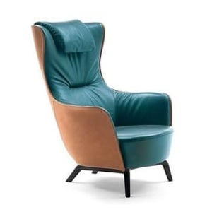 [해외] Poltrona Frau MAMY BLUE - Bergere armchair 8488849047897 | 모델: Armchair / Feet: Wenge / Upholst