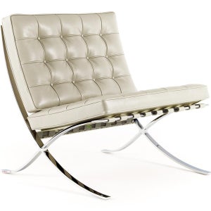Knoll 바르셀로나 - 가죽 암체어 8719101952345