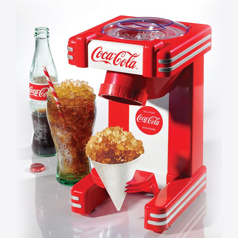 코카콜라 슬러시 기계 가정용 패스트푸드 음료 미니 얼음 빙수기 홈카페 스무디 아이스 머신  빨간색