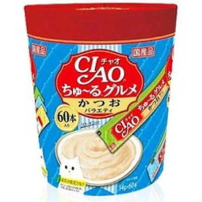챠오츄르 버라이어티 짜먹는 고양이 간식 60p 가다랑어