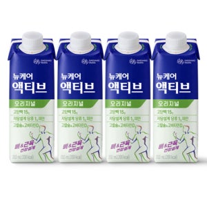 [본사공식몰] 뉴케어 액티브 오리지널 200ml (96팩) 대상웰라이프 시니어 액상 단백질 음료 부모님 선물 노인 하이 프로틴