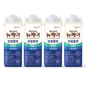 [본사공식몰] 뉴케어 관절플랜 곡물맛 200ml (96팩) 대상웰라이프 시니어 액상 관절 단백질 액티브 골든밸런스  부모님 NAG  무릎 연골