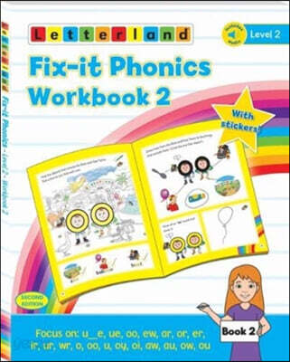 Fix-it Phonics - Level 2 - Workbook 2 (2nd Edition) (Unfussy Food for Having People Over)